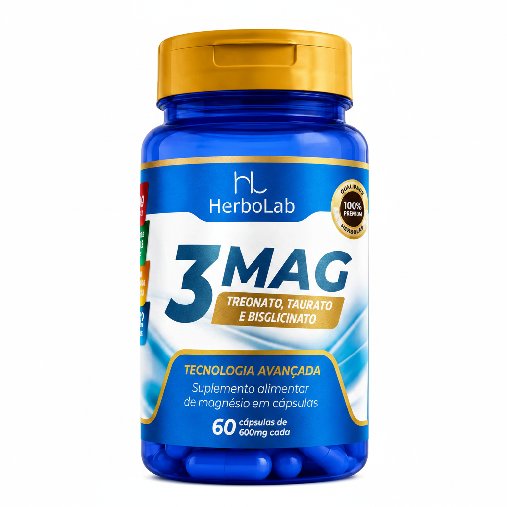 3MAG Magnésio em Cápsulas 60 doses | Emunora