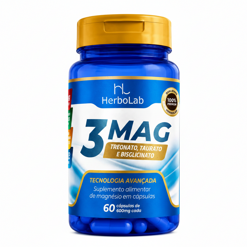 3MAG Magnésio em Cápsulas 60 doses | Emunora