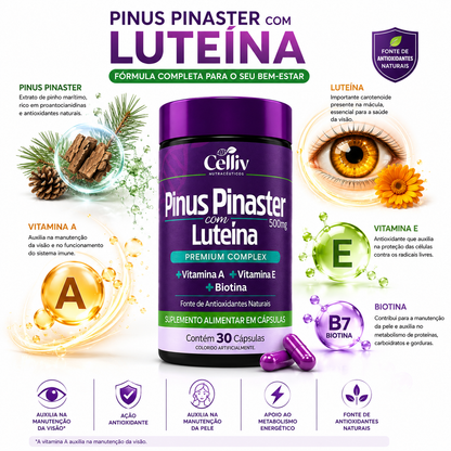 Pinus Pinaster com Luteína 500mg | Emunora