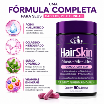Hair Skin Cabelos Pele e Unhas 60 Cápsulas | Emunora