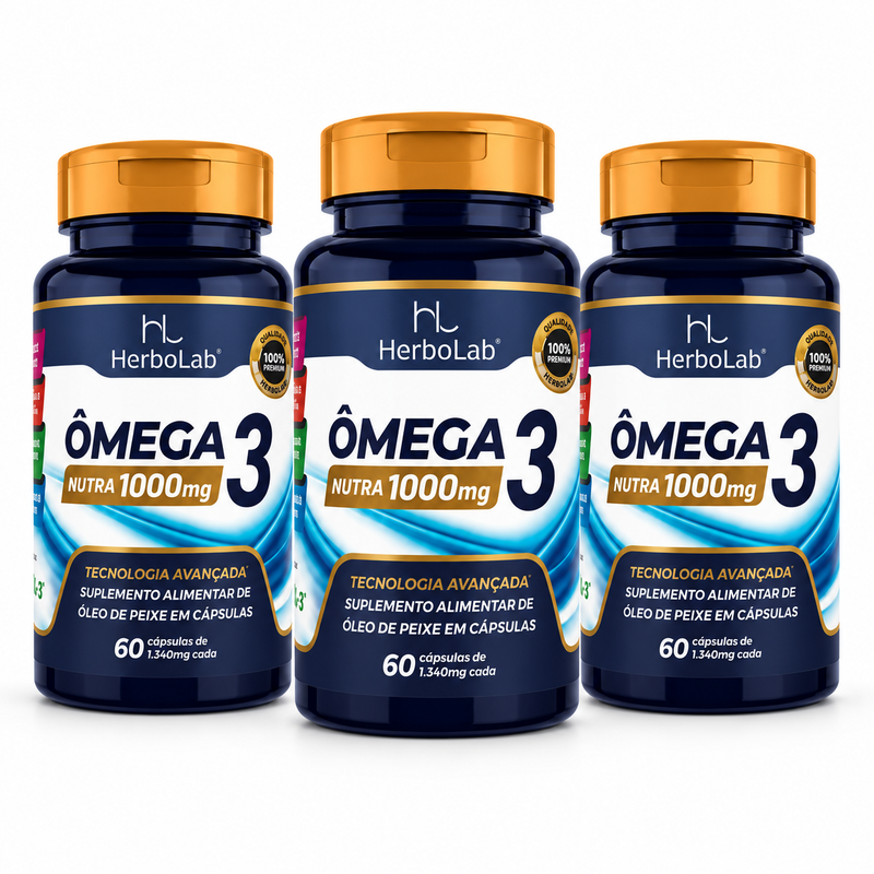 Kit Ômega 3 Nutra 1000mg em Cápsulas | Emunora
