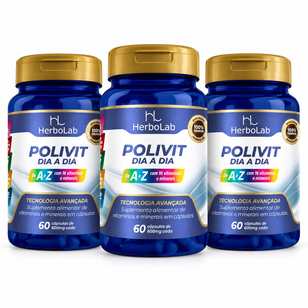 Kit Polivit Dia a Dia vitaminas e minerais | Emunora
