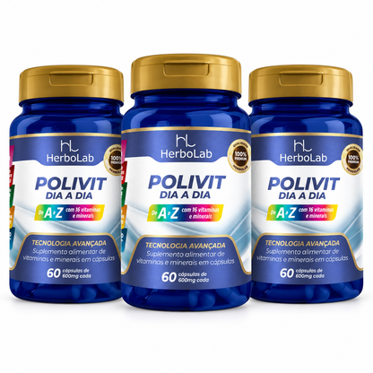 Kit Polivit Dia a Dia vitaminas e minerais | Emunora