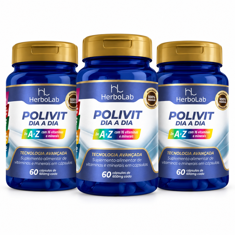 Kit Polivit Dia a Dia vitaminas e minerais | Emunora