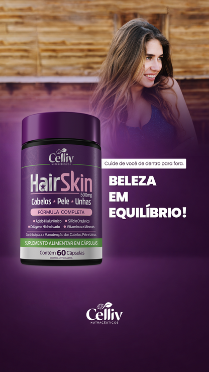 Hair Skin Cabelos Pele e Unhas 60 Cápsulas | Emunora