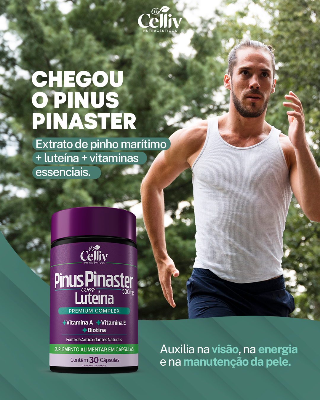 Pinus Pinaster com Luteína 500mg | Emunora