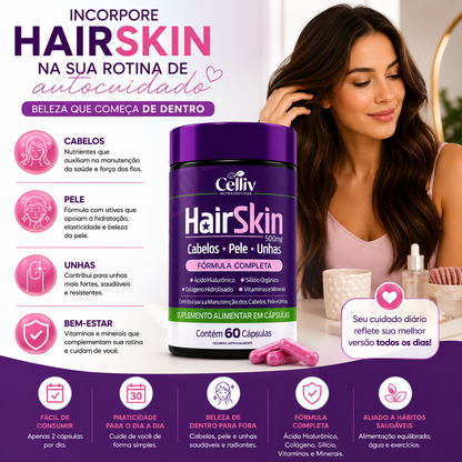 Hair Skin Cabelos Pele e Unhas 60 Cápsulas | Emunora