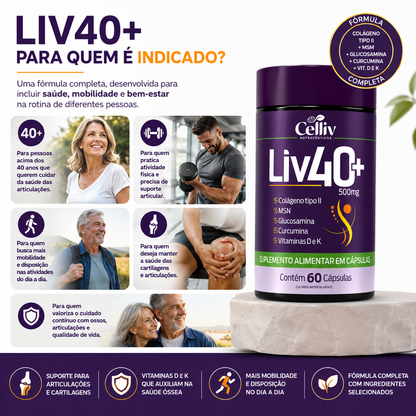 Liv40+ Suplemento para Articulações | Emunora