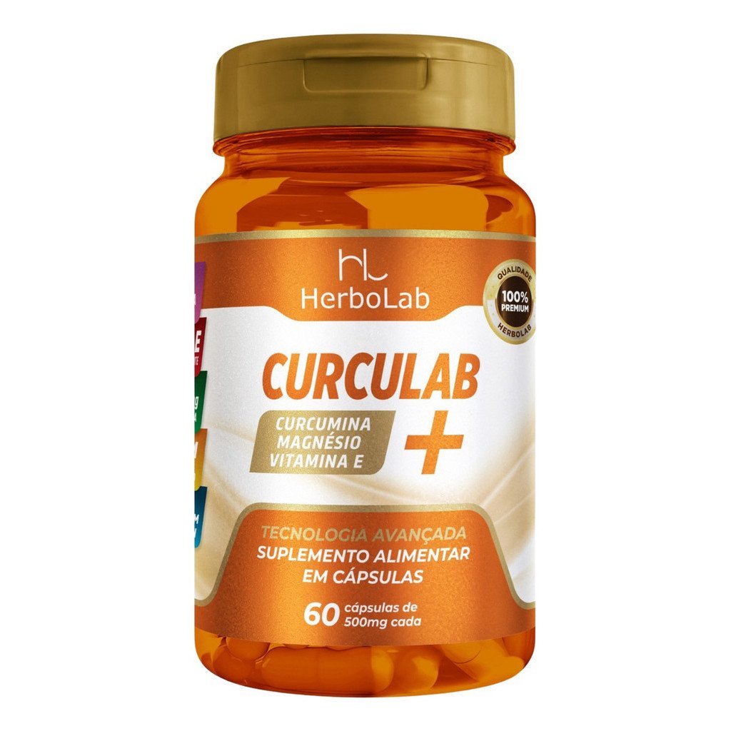 CurcuLab Suplemento com Curcumina 60 Cápsulas | Emunora