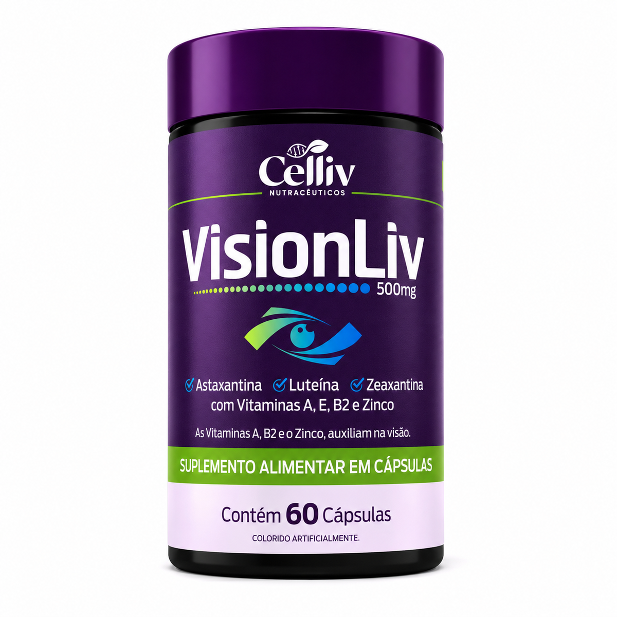 VisionLiv 500mg 60 Cápsulas | Emunora