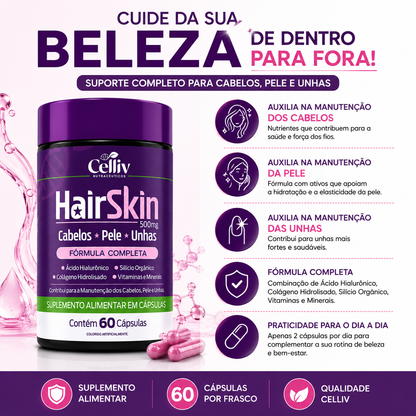 Hair Skin Cabelos Pele e Unhas 60 Cápsulas | Emunora