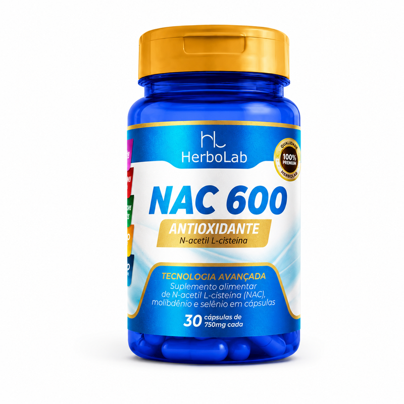 NAC 600 Antioxidante em Cápsulas | Emunora